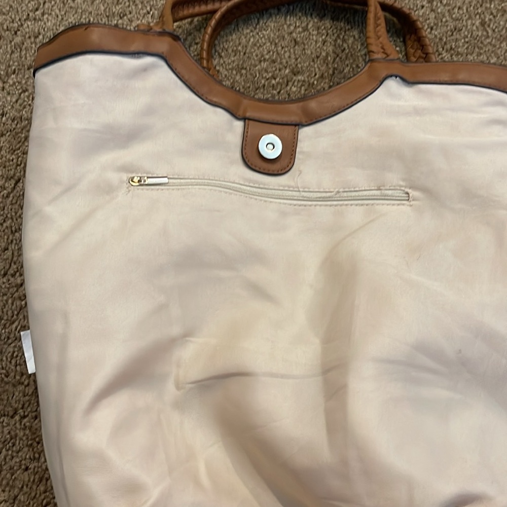 Time and Tru Sea Sun Salt straw Tote - Picture 5 of 6